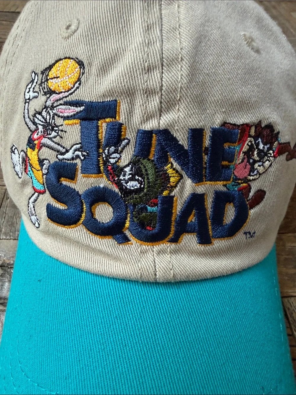 Space Jam Looney Tunes 'Tune Squad' Two-Tone Cap Teal/Beige
